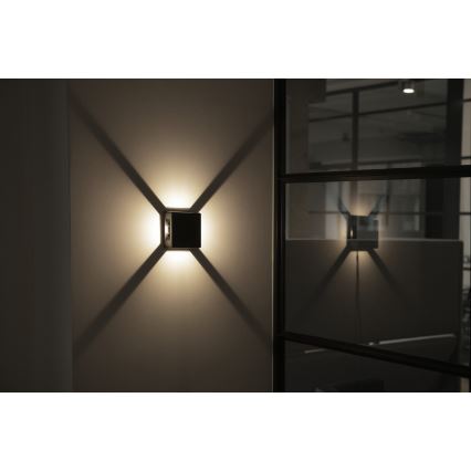 LED-ulkoseinävalaisin REFAZI LED/6W/230V IP54 antrasiitti