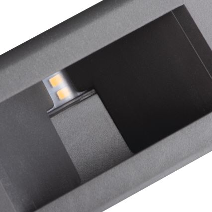 LED-ulkoseinävalaisin REFAZI LED/6W/230V IP54 antrasiitti
