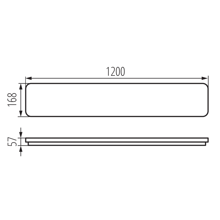 LED-kattovalaisin LINCEA LED/30/38/45W/230V 3000/4000/6500K IK08 IP40