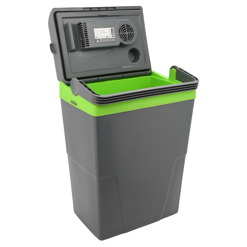Kannettava jäähdytyslaatikko 22 l 55W/12V/230V harmaa/vihreä