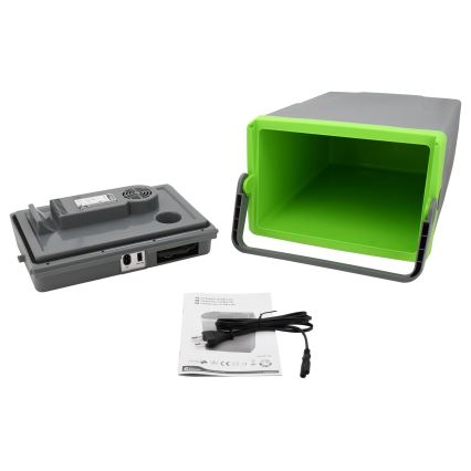 Kannettava jäähdytyslaatikko 22 l 55W/12V/230V harmaa/vihreä