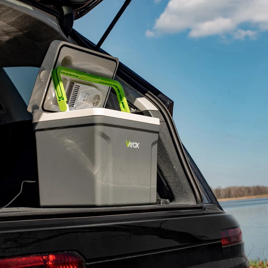 kannettava jääkaappi autoon lämmitystoiminnolla 27 l 230V/12V/24V harmaa