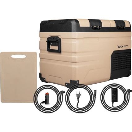 kannettava jääkaappi autoon LCD-näytöllä 39 l 230V/12V/24V ruskea