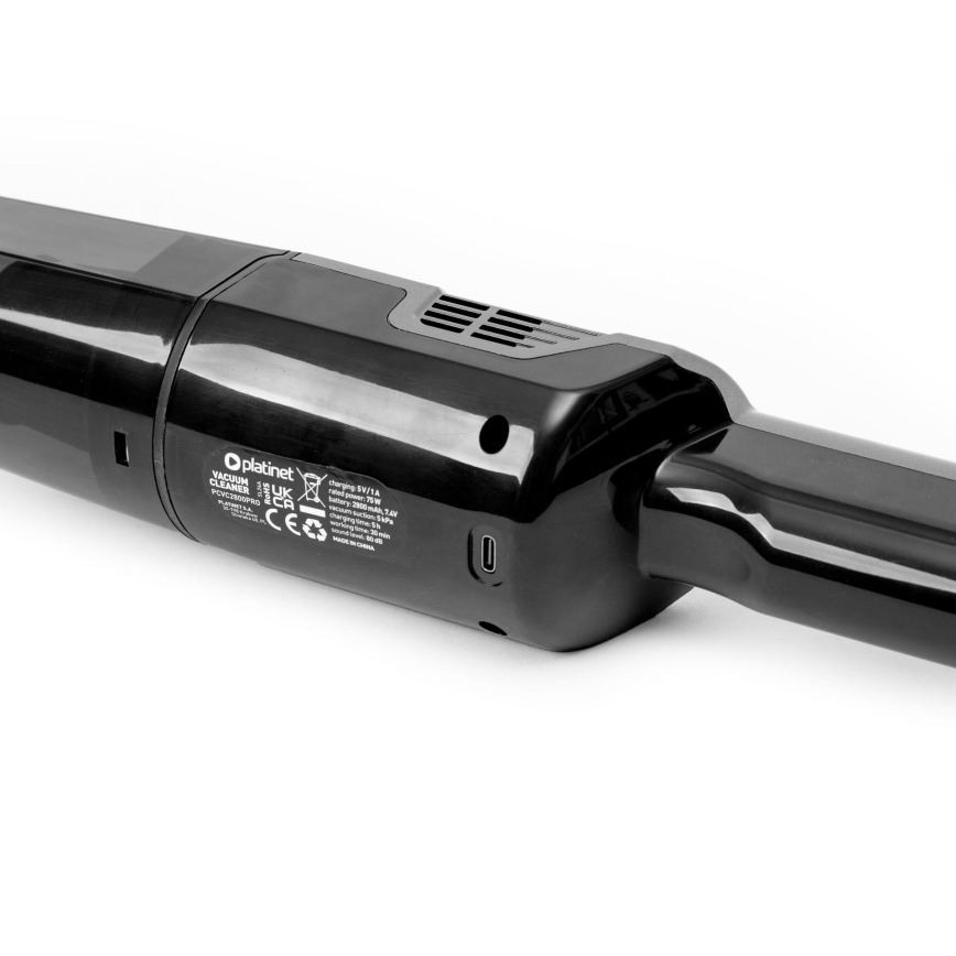Kannettava ladattava autopölynimuri 75W/2800 mAh musta