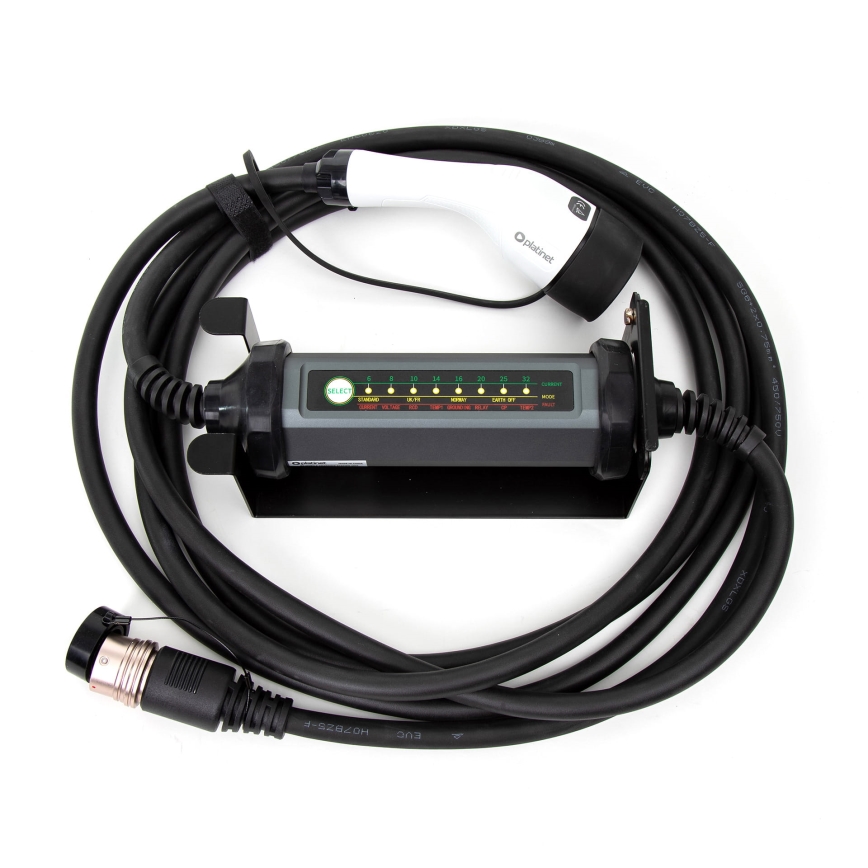 Kannettava laturi sähköautoihin kanssa 4 adapterit Tyyppi 2 32A/480V 22kW 5m IP67