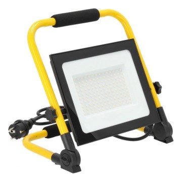 Kannettava LED-valonheitin TIGRA LED/100W/4000K IP54 musta/keltainen