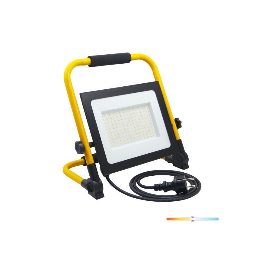 Kannettava LED-valonheitin TIGRA LED/100W/4000K IP54 musta/keltainen