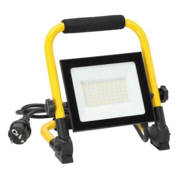Kannettava LED-valonheitin TIGRA LED/50W/4000K IP54 musta/keltainen