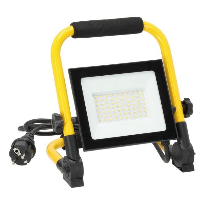 Kannettava LED-valonheitin TIGRA LED/50W/4000K IP54 musta/keltainen