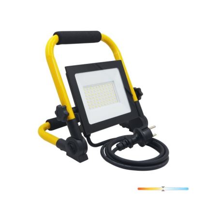 Kannettava LED-valonheitin TIGRA LED/50W/4000K IP54 musta/keltainen