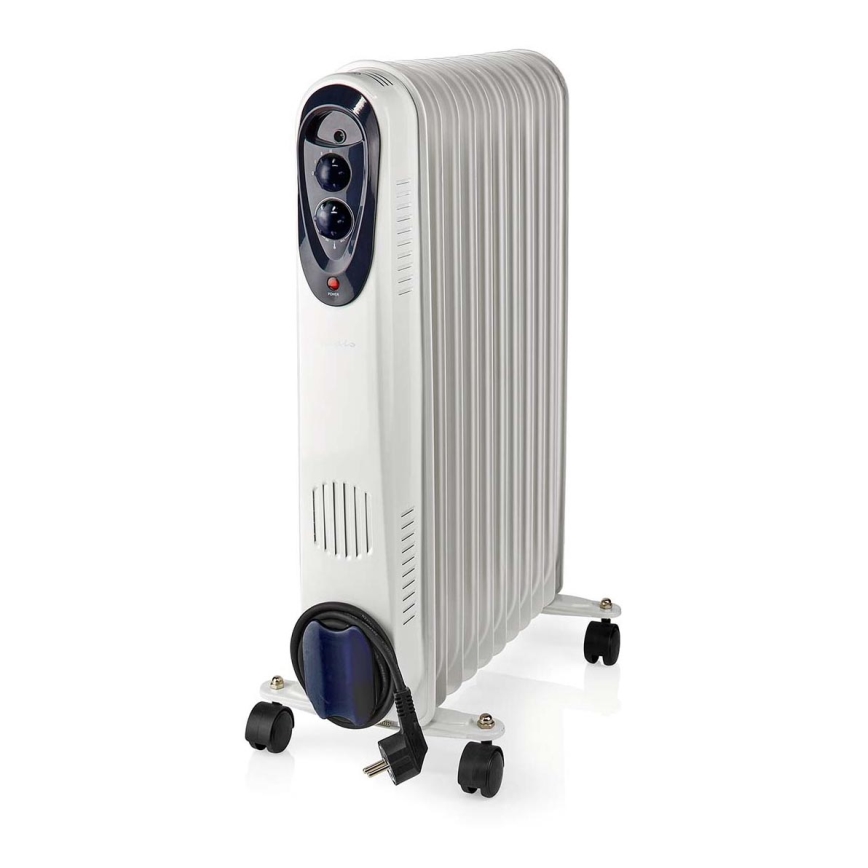 Kannettava öljylämmitin, jossa 11 tasoa 1000/1500/2500W/230V