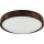 Katovalaisin OAK SLIM 2xE27/15W/230V, ø 37 cm, tammi/tummanruskea