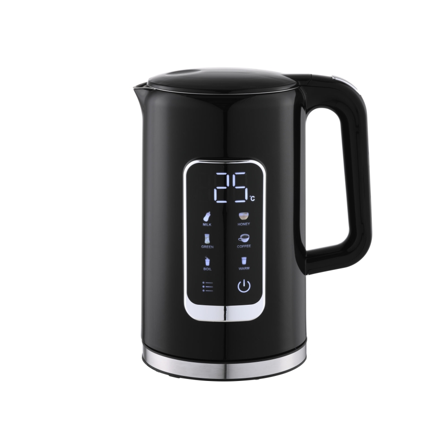 Kattila LCD-näytöllä 1,7 l 2200W/230V musta + matkakuppi 450 ml