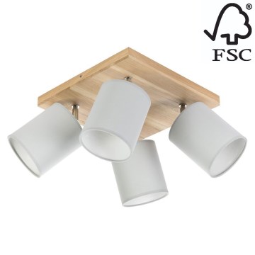 Kattokohdevalo APRILLIA 4xE27/25W/230V mänty - FSC-sertifioitu