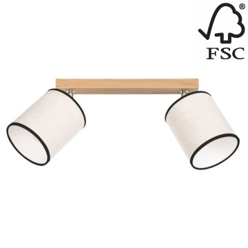 Kattokohdevalo BOHO 2xE27/25W/230V tammi - FSC-sertifioitu