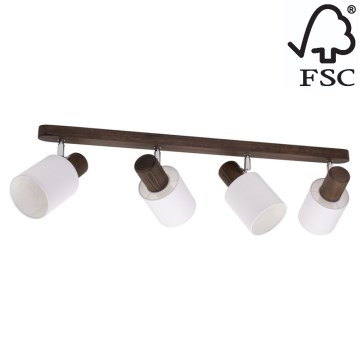 Kattokohdevalo TRENDY 4xE27/15W/230V mänty - FSC-sertifioitu