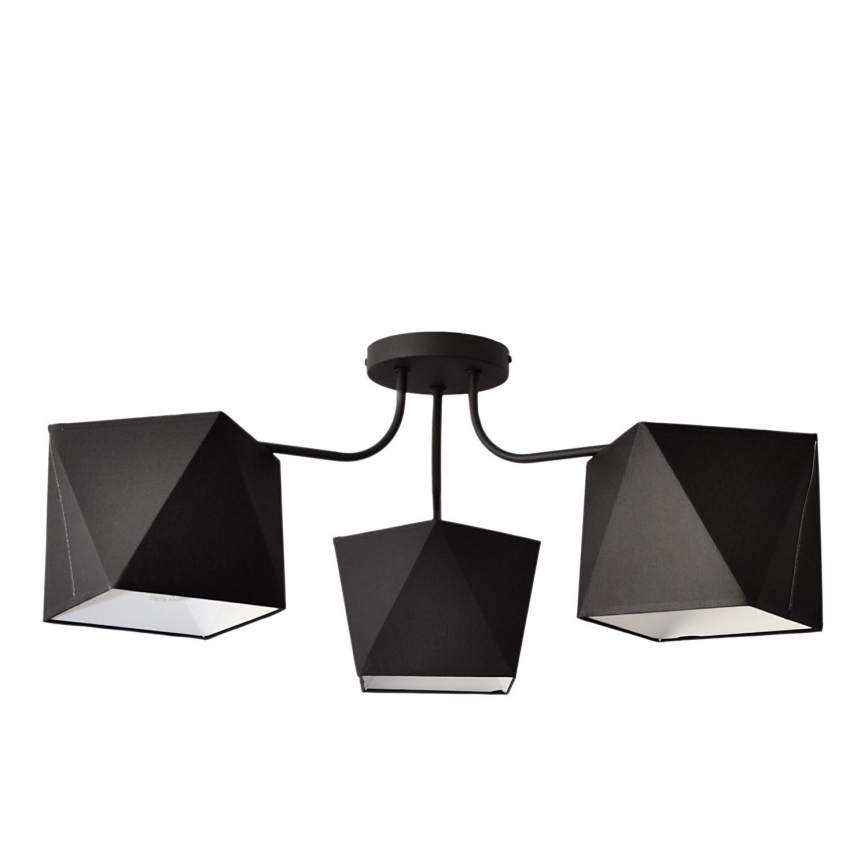 Kattokruunu ADAMANT 3xE27/15W/230V musta