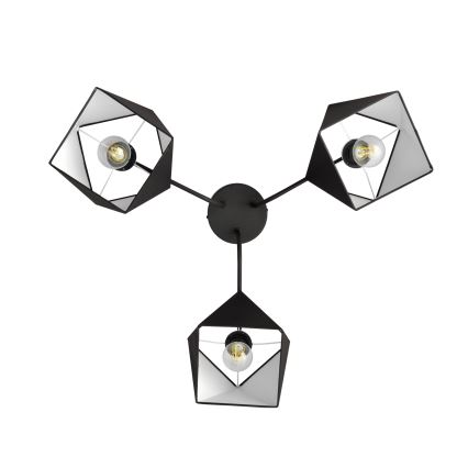 Kattokruunu ADAMANT 3xE27/15W/230V musta