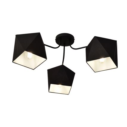 Kattokruunu ADAMANT 3xE27/15W/230V musta