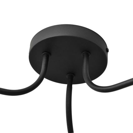 Kattokruunu ADAMANT 3xE27/15W/230V musta