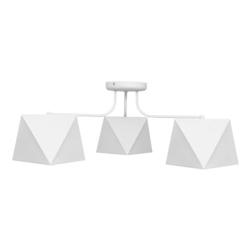 Kattokruunu ADAMANT 3xE27/15W/230V valkoinen