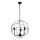 Kattokruunu GLOBE 3 3xE14/60W musta