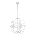 Kattokruunu GLOBE 3 3xE14/60W valkoinen