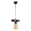 Kattokruunu JASMIN ketjulla 1xE27/40W/230V ruskea/beige