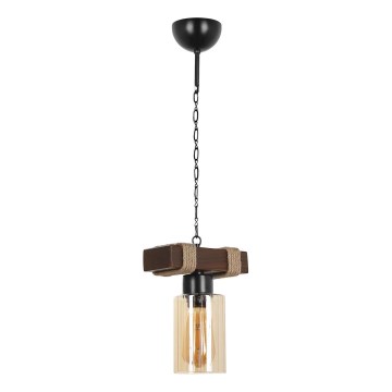 Kattokruunu JASMIN ketjulla 1xE27/40W/230V ruskea/beige