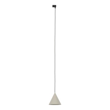 Kattokruunu johdossa 1-vaiheiselle kiskojärjestelmälle CONO 1xE27/15W/230V musta/beige