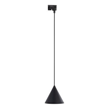 Kattokruunu johdossa 1-vaiheiselle kiskojärjestelmälle CONO 1xE27/15W/230V musta