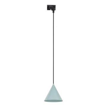 Kattokruunu johdossa 1-vaiheiselle kiskojärjestelmälle CONO 1xE27/15W/230V musta/minttu