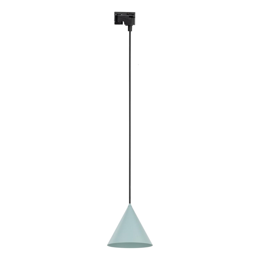 Kattokruunu johdossa 1-vaiheiselle kiskojärjestelmälle CONO 1xE27/15W/230V musta/minttu