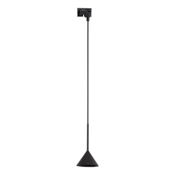 Kattokruunu johdossa 1-vaiheiselle kiskojärjestelmälle CONO MINI 1xGU10/10W/230V musta