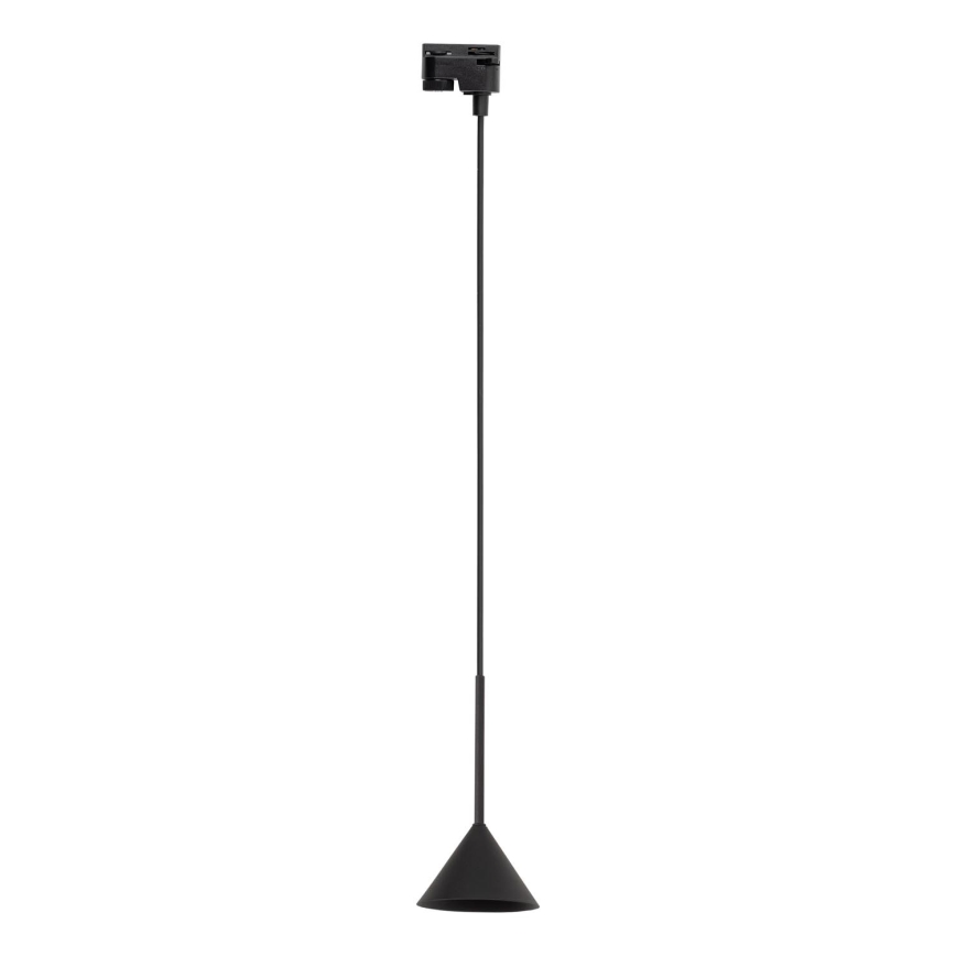 Kattokruunu johdossa 1-vaiheiselle kiskojärjestelmälle CONO MINI 1xGU10/10W/230V musta