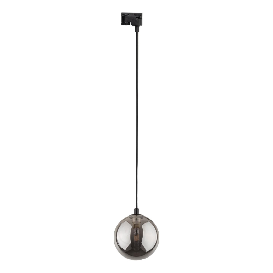 Kattokruunu johdossa 1-vaiheiselle kiskojärjestelmälle TRACER 1xG9/8W/230V musta/savuinen musta