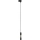 Kattokruunu johdossa 1-vaiheiselle kiskojärjestelmälle TRACER 1xGU10/10W/230V musta/kulta