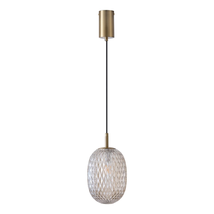 Kattokruunu johdossa 1xE14/25W/230V läpinäkyvä halkaisija 15 cm