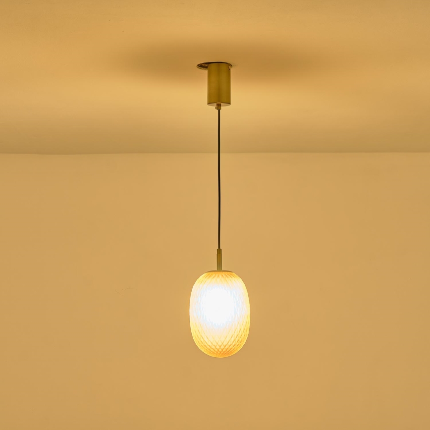 Kattokruunu johdossa 1xE14/25W/230V ruskea pr. 15 cm
