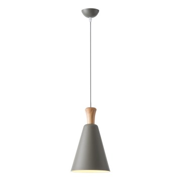Kattokruunu johdossa 1xE27/15W/230V harmaa halkaisija 20 cm