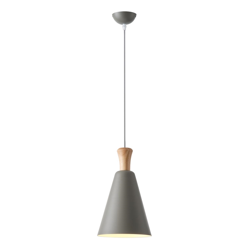 Kattokruunu johdossa 1xE27/15W/230V harmaa halkaisija 20 cm