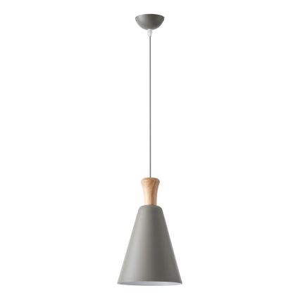 Kattokruunu johdossa 1xE27/15W/230V harmaa halkaisija 20 cm