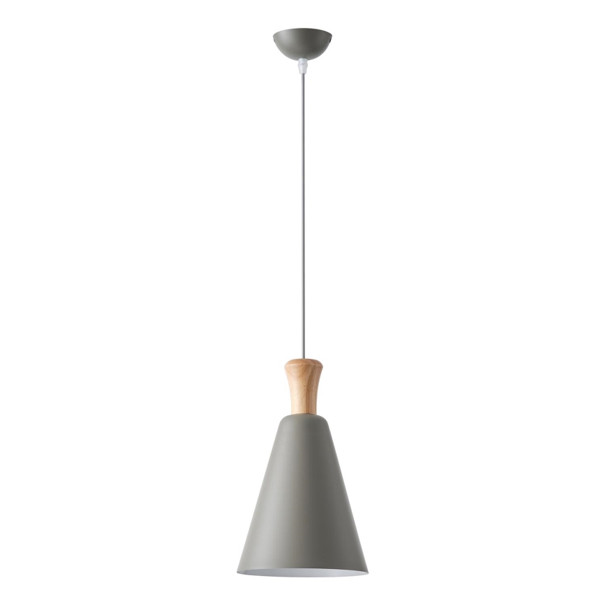 Kattokruunu johdossa 1xE27/15W/230V harmaa halkaisija 20 cm