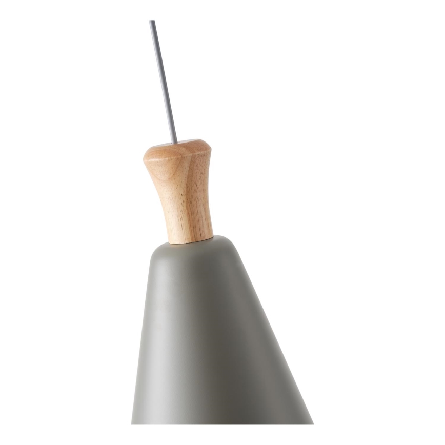 Kattokruunu johdossa 1xE27/15W/230V harmaa halkaisija 20 cm