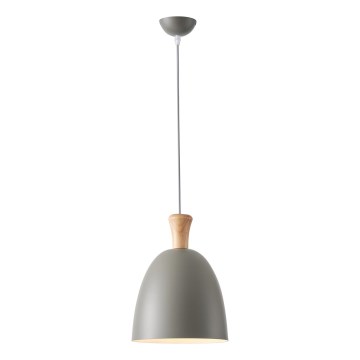 Kattokruunu johdossa 1xE27/15W/230V harmaa halkaisija 23 cm