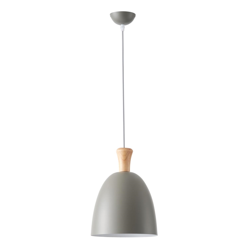 Kattokruunu johdossa 1xE27/15W/230V harmaa halkaisija 23 cm