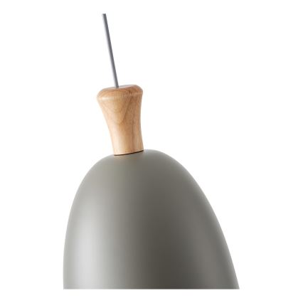 Kattokruunu johdossa 1xE27/15W/230V harmaa halkaisija 23 cm