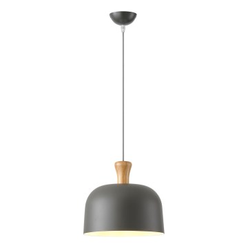 Kattokruunu johdossa 1xE27/15W/230V harmaa halkaisija 27 cm
