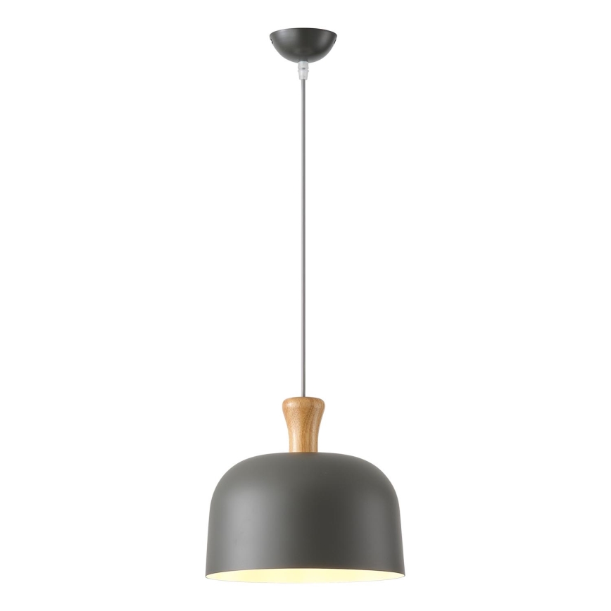 Kattokruunu johdossa 1xE27/15W/230V harmaa halkaisija 27 cm