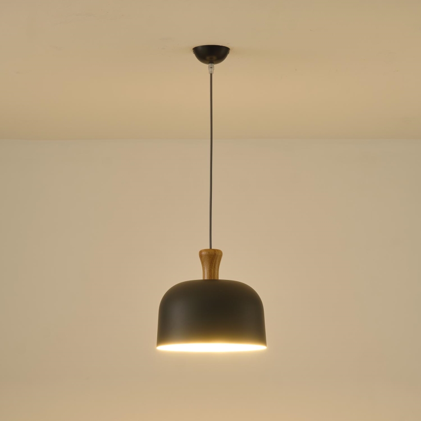 Kattokruunu johdossa 1xE27/15W/230V harmaa halkaisija 27 cm